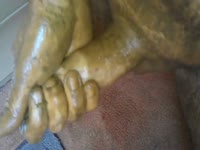 Poop  XXX DVD - Chubby dude's dick is rubbed with shit